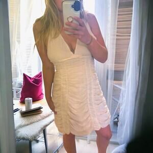 Marc Jacobs Blush Pink Cotton Ruched Dress Size 10